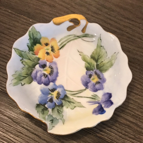 Vintage serving plates lemon servers nappy dishes hand painted R Allen 1950’s 3 - Picture 6 of 16